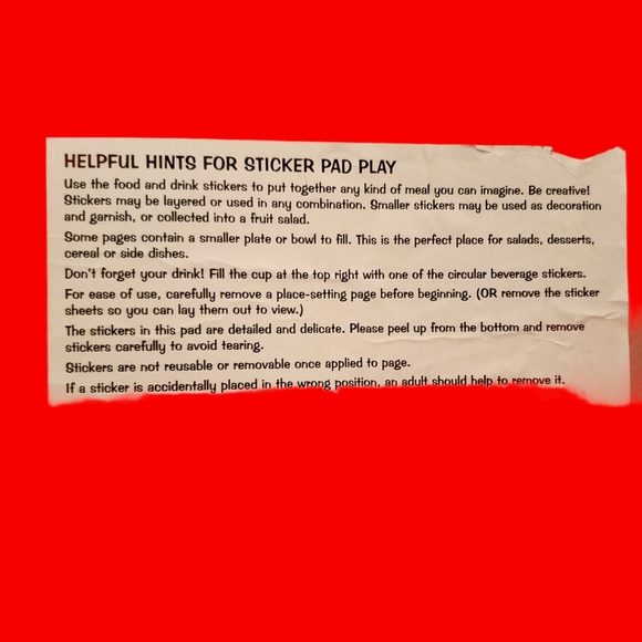 Kids Chef Sticker Pad Book - Picture 5 of 5